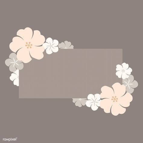 Rectangle beige floral border vector | free image by rawpixel.com / Kappy Kappy Japanese Flower Art, Background Circle, Border Vector, Flower Graphic Design, Frame Border Design, Instagram Photo Frame, Floral Vector, Japanese Flower, Powerpoint Background Design