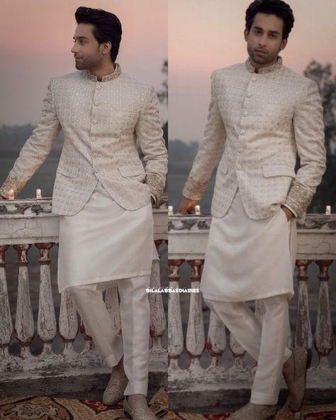 Wedding Day Men Outfit, Wedding Outfit Men Pakistani, Men Walima Outfit, Baraat Outfit Men, Groom Nikkah Outfit For Men, Nikah Dress For Men Pakistani, Pakistani Men Wedding Outfit, Mens Nikkah Outfit, Nikkah Outfit Men