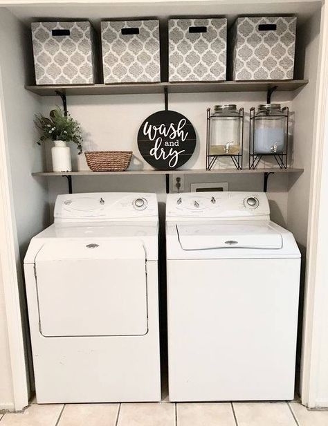 House Laundry Room Ideas, Farmhouse Laundry Room Ideas, Laundry Room Decorating, Laundy Room, Teenage Room Decor, Tiny Laundry Rooms, Dream Laundry Room, Laundry Room Renovation, Farmhouse Laundry Room