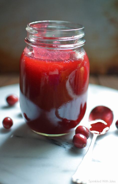 Cranberry Shrub (Drinking Vinegar) — Sprinkled With Jules Cranberry Shrub, Shrub Drink, Fruit Shrub, Shrub Recipe, Urban Gardening Ideas, Drinking Vinegar, Fermentation Recipes, Fermented Drink, Different Vegetables