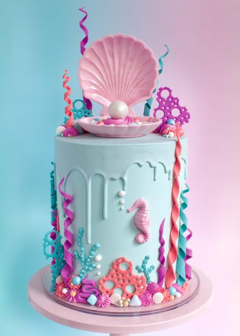 Covered Chocolate, Sprinkle Medley, Sea Cake, Candy Beads, Ocean Cakes, Little Mermaid Cakes, Pearl Cake, Chocolate Balls, Sea Cakes