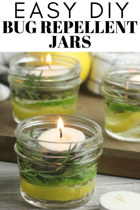 Rosemary Mosquito Repellent, Patio Bug Repellent, Outdoor Patio Bug Repellent, Bug Repellent Candles Diy, Outdoor Bug Repellent Ideas, Dust Repellant Diy, Camping Bug Repellent, Diy Mosquito Repellent Candle, Outdoor Bug Repellent