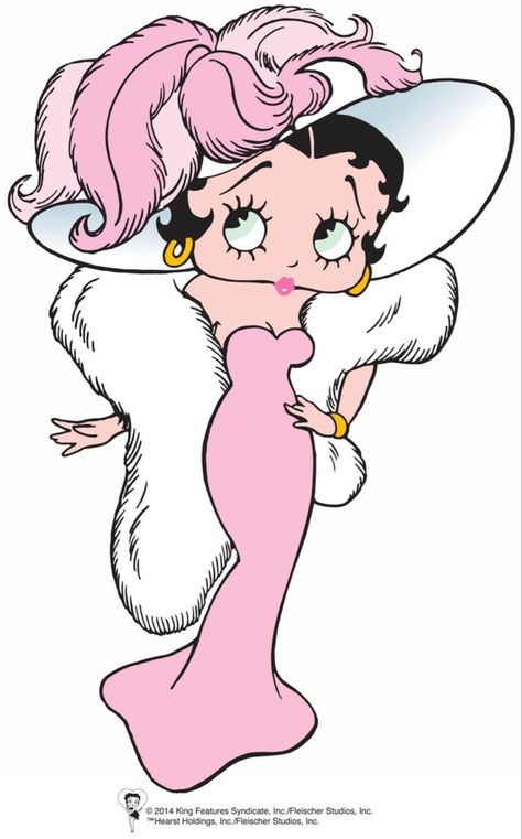 #bettyboop Betty Boop Pink, Hat And Dress, Betty Boop Classic, Betty Boop Art, Betty Boop Cartoon, Betty Boop Pictures, Popular Cartoons, Hello Kitty Art, Car Cartoon