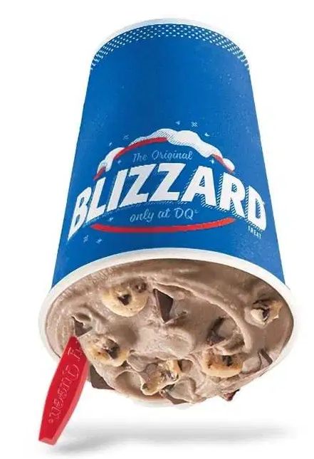 Dairy Queen’s Blizzard of the Month for February 2020 is the new Double Fudge Cookie Dough Blizzard.  It features chocolate chip cookie dough, choco chunks, and cocoa fudge blended with soft serve. Yes, it’s pretty much DQ’s standard Chocolate Chip Cookie Dough Blizzard, but with choco chunks Dairy Queen Blizzard Flavors, Cookie Dough Blizzard, Dq Blizzard, Cocoa Fudge, Clay Fridge, Dairy Queen Blizzard, Magnet Ideas, Fast Food Items, Fudge Cookies