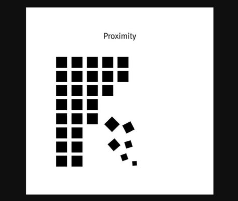 Proximity is one of the Principles of Design. The proximity of objects in a composition can create relationships between visual elements, relevance, hierarchy, organization, and structure. It can also dispel connections between visuals which breaks organization and structure. If you want to use visual design to communicate with an audience in a way that is universally understood and intuitive you’ll need to learn about proximity. Proximity In Graphic Design, Proximity Design, The Principles Of Design, Basic Design Principles, Design Fundamentals, Visual Elements, Ronaldo Real, Visual Hierarchy, Art Study