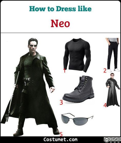 Neo (The Matrix) Costume Neo The Matrix Costume, Neo Halloween Costume, Matrix Inspired Outfit Men, Matrix Outfit Men, Matrix Costume Halloween, The Matrix Outfit, Diy Matrix Costume, Neo Matrix Costume, Matrix Halloween Costume Couple