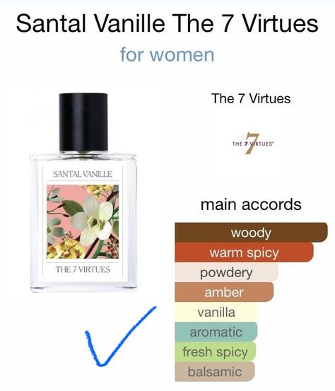 The 7 Virtues, 7 Virtues, Perfume Scents, Perfume Lover, Scents, Hair Makeup, Vanilla, Good Things, Makeup