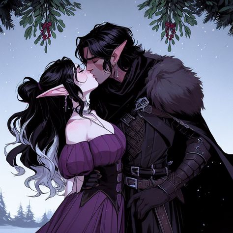 Female Couple Pose Reference, Dnd Romance Art, Dnd Duo Characters, Dnd Couple Art, Elf Couple Art, Dnd Romance, Dnd Couple, Elf Couple, Female Elf