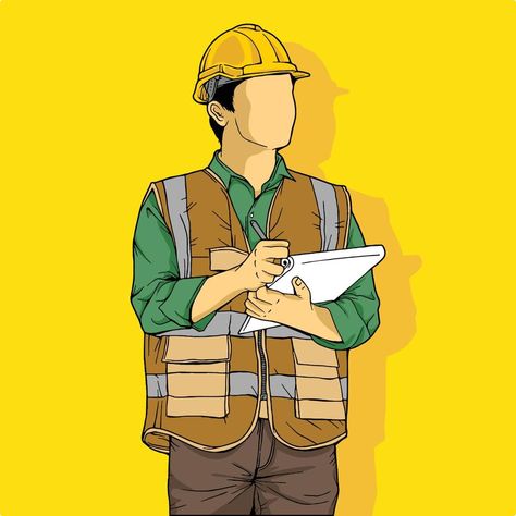 Engineer Drawing Sketch, Dosa Packaging, Construction Worker Illustration, Engineer Illustration, Architect Illustration, Engineer Drawing, Engineering Illustration, Industrial Drawing, Construction Illustration