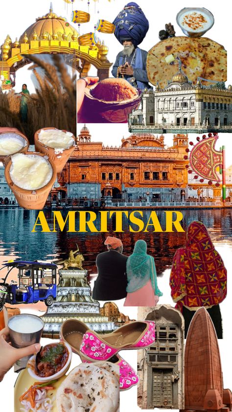 Amritsar Amritsar Aesthetic, Aesthetic Captions, Travel Wallpaper, Ancient India, Indian Aesthetic, Amritsar, Art Collage Wall, Aesthetic Collage, Instagram Story Ideas