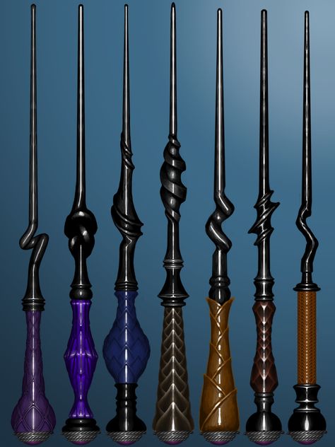 Wizarding Wands, Shifting To Hogwarts, Magic Wand Design, Hogwarts Script, Garrick Ollivander, Bellatrix Black, Create Pin, Noble Collection Harry Potter, Harry Potter Wands