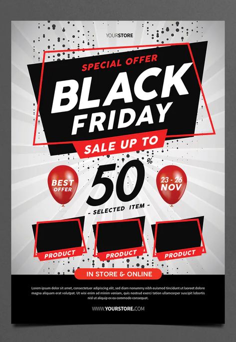 Black Friday Flyer Template PSD Friday Flyer Design, Lion Hd Wallpaper, Black Friday Flyer, Flyer Design Templates, Facebook Post, Facebook Posts, Print Templates, Design Templates, Flyer Template