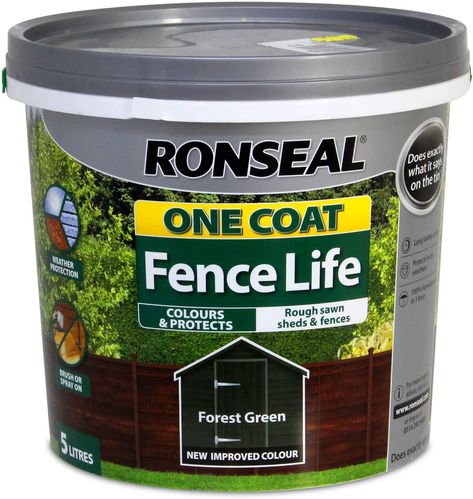 RS 1C FENCELIFE FOREST GREEN 5L Ronseal Fence Paint, Garden Shed Paint, Laundry Scents, Halloween Arts And Crafts, Dry Garden, Halloween Tableware, Fence Paint, Travel Toys, Wash Brush