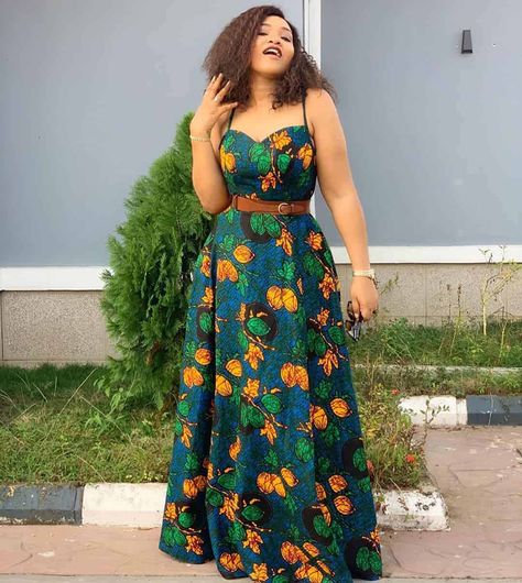 53 Modern Ankara Styles People Are Loving In 2020 | ThriveNaija Unique Ankara Styles, African Chic, Artistic Fashion, Ankara Long Gown Styles, Ankara Dress Styles, Ankara Gown, Ankara Gown Styles, Ankara Dresses, Gown Styles