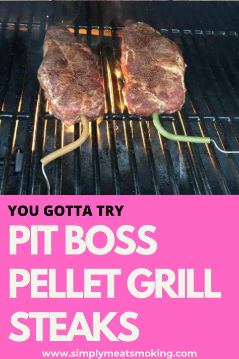 Want to smoke the perfect steak? Ill show you exactly how to! steaks on pit boss, pit boss steak, steak on pit boss, pit boss pellet grill steaks, pit boss steaks, pit boss steak recipe, pit boss pellet grill steak, pit boss steak recipes, pit boss ribeye, steaks on pit boss pellet grill, pit boss steak temp, smoking a steak on a pit boss, Pit Boss Steak Recipes, Pellet Grill Steak Recipes, Steak On Pellet Grill, Steak Temp, Pit Boss Pellet Grill Recipes, Grill Pit, Meat Smokers, Reverse Sear Steak, Pit Boss Pellet Grill