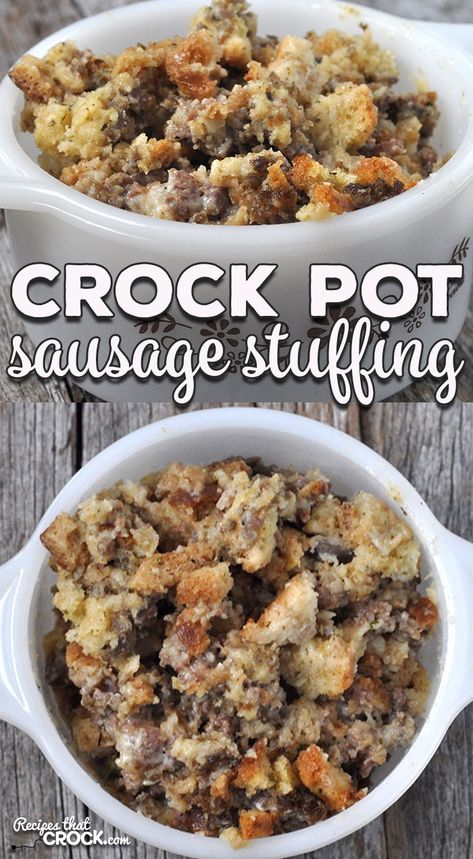 Stuffing Seasoning, Sausage Stuffing Thanksgiving, Crock Pot Stuffing, Stuffing Recipes Crockpot, Crock Pot Sausage, Crockpot Stuffing, Crockpot Sausage, Stuffing Thanksgiving, Sausage Stuffing Recipe