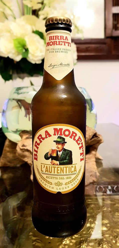 Italian Birra Moretti Premium Lager Beer Birra Aesthetic, Moretti Beer, Italian Fest, Italian Beer, Palermo Italy, Premium Beer, Football Casuals, Diy Jeans, Slytherin Aesthetic