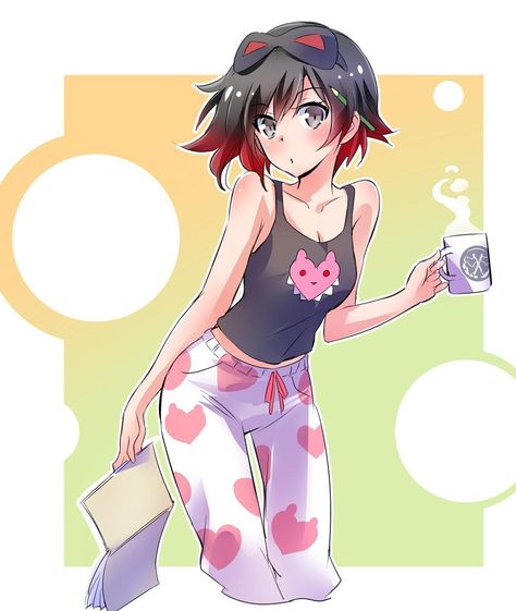 Ruby in pajamas. | RWBY | Know Your Meme Ruby Rose Rwby, Brothers Conflict, Anime Reccomendations, Ruby Rose, Girls Pajamas, Rwby, Anime Outfits, Me Me Me Anime, Drawing Reference