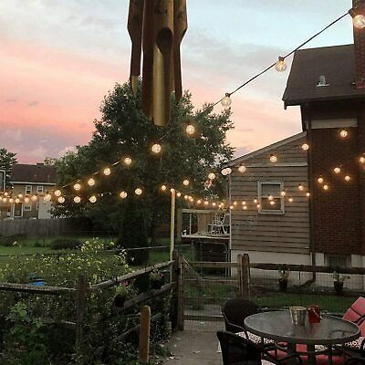 (eBay) 75/150FT Outdoor Festoon G40 Bulbs String Lights Mains Powered ] Garden Lighting Outdoor Globe Lights, Led Globe String Lights, Outdoor String Lights Patio, Led String Lights Outdoor, Patio Lights, Outdoor Fairy Lights, Outdoor String Lights, Solar String Lights Outdoor, Patio String Lights