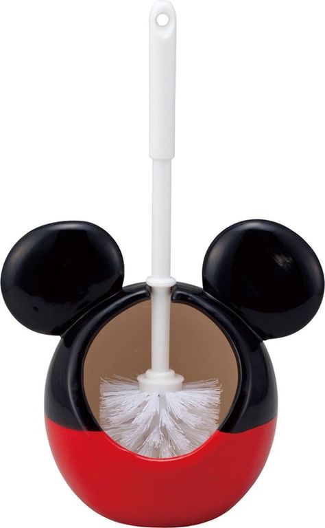 Disney toilet brush holder Mickey Mouse Kitchen Ideas, Disney Themed Bathroom, Disney Bathroom Ideas, Disney Toilet, Cozinha Do Mickey Mouse, Mickey Bathroom, Mickey Mouse Bathroom, Mickey Mouse Room, Disney House Ideas