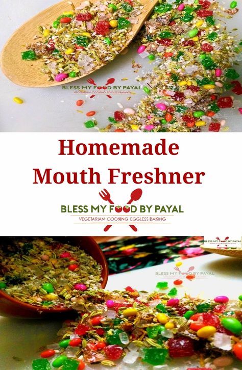 mouth freshener at home | mukhwas | homemade breath freshener - Bless My Food By Payal Mouth Freshner Ideas, Mukhwas Recipe Indian, Herbs Recipes, Breath Freshener, Vegetarian Platter, Mouth Freshener, Frozen Lemon, Roasted Fennel, Healthy Indian Recipes