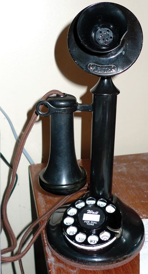 Candlestick Phone, Candlestick Telephone, Antique Phone, Telephone Vintage, Antique Telephone, Wall Phone, Vintage Appliances, Telephone Booth, Rotary Phone