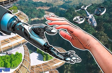 The Earth 2050 Project is looking into the future! http://techmash.co.uk/2017/03/21/earth-2050-possible-kaspersky/ #PossibleMoscow #Earth2050 #KasperskyLabs #Future #Predictions Science Art Drawings, Robot Painting, Art Competition Ideas, Future Earth, Earth Drawings, Future Poster, Corporate Event Design, Technology Posters, Earth Poster