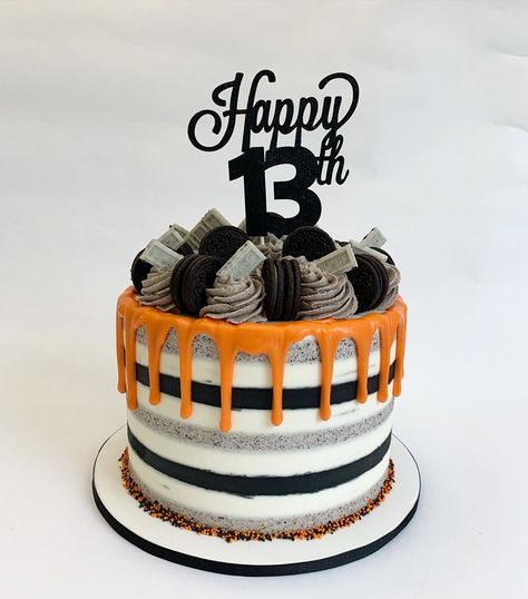 Cake For 13th Birthday Boy, 13th Birthday Cake Boy, 13th Birthday Cake For Boys, Boys Bday Cakes, Cakes For Teenagers, 13th Birthday Boys, Diy Cakes, Boy 16th Birthday, Teen Cakes