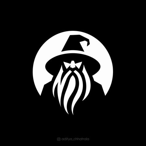 Wizard - logo design for Magic Games. #wizard #magical #brand #branding #logomark #logo #magic #logoprocess #logomaker #logotype #graphicdesign #graphicdesigner #brandidentity #logowork #magician #logotype #logoidea #logos #branding #logoideas #logoidentity #logoinspirations #branddesigner Magician Logo Design, Magic Logo Design, Wizard Logo, Wizards Logo, Fire Ideas, Fantasy Logo, Captain America Art, Like Symbol, Logo Process