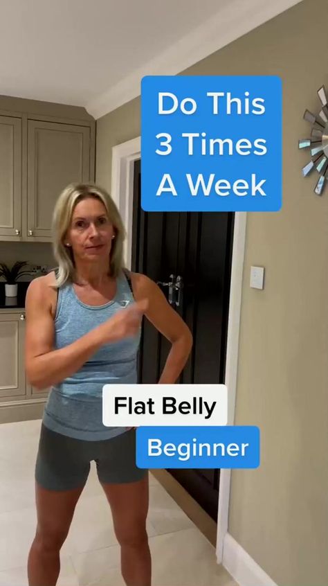 69K views · 1K reactions | Flat belly beginner workout at home - low impact and knee friendly | Linn Salow Beginner Full Body Workout, Stomach Exercises, Beginner Workout At Home, Basic Workout, Lower Abs Workout, Workout Without Gym, Exercise Ideas, Bodyweight Workout Beginner, Beginner Workout