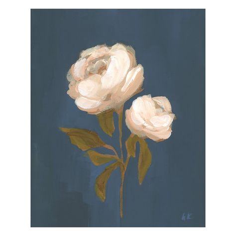 Simple and sweet… Denim Roses, 8x10” each, 2024 Originals available at @arthousecharlotte Prints not available #floralpainting #nurserydecor #charlotteartist #homedecor #originalart #peonypainting #roses #peonies Denim Roses, White Flower Painting, Peonies Painting, Roses Peonies, Peony Painting, White Painting, Floral Painting, Painting Ideas, Flower Painting