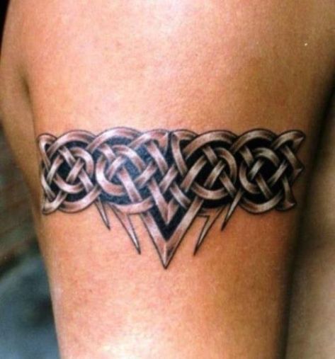 02 Armband Tattoo Celtic Armband Tattoo, Arm Tattoos With Meaning, Celtic Band Tattoo, Tattoo Armband, Celtic Tattoos For Men, Armband Tattoos For Men, Band Tattoos For Men, Celtic Knot Tattoo, Cuff Tattoo