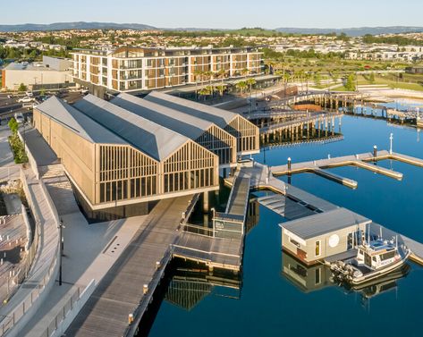 Waterfront Tavern / H&E Architects | ArchDaily Waterfront Architecture, Architecture Presentation Board, Public Architecture, Public Building, Architecture Presentation, Master Plan, Tea House, Architecture Project, Urban Landscape