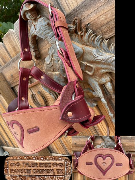 Ranch Saddle, Bronc Halter, Saddle Bronc, Handmade Leather Work, Halter Pattern, Leather Patterns, Leather Work, Leather Pattern, Fishing Lures