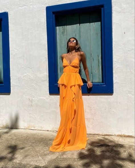 Us Open Outfit, Wedding Guest Outfits, Beach Wedding Guests, Beach Wedding Guest Dress, Orange Chiffon, Dress Code Wedding, Outfits To Wear, Summer Wedding Outfits, Guest Attire