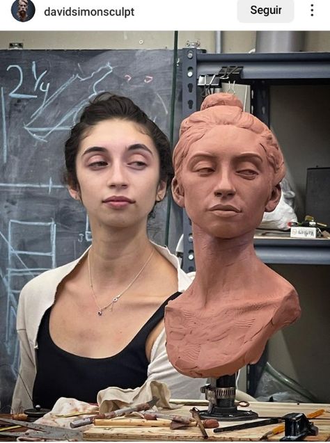 Expressive Sculpture, Clay Bust, Arte Inspo, Hair Color Ideas, Art Inspiration Drawing, Funky Art, Art Reference Photos, Art Reference Poses, Pretty Art