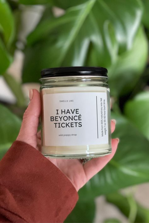 SMELLS LIKE: I have Beyoncé Tickets Beyonce Tickets, Beyoncé Concert, Beyonce Concert, Tropical Girl, Container Candles, Wild Poppies, May 23, Candle Containers, Natural Soy Wax