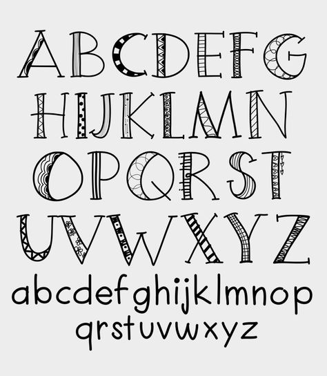 FancyFillFont/SueCarroll Letras Cool, Hand Lettering Alphabet Fonts, Alfabet Font, Bullet Journal Font, Journal Fonts, Writing Fonts, Alfabet Letters, Doodle Fonts, Fancy Letters