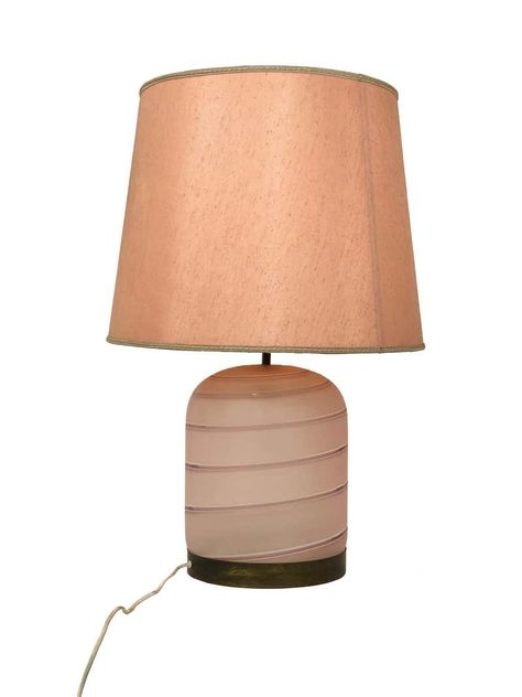 Tommaso Barbi, Elegant Table Lamp, Pink Table Lamp, Pink Table, Elegant Table, Rose Pink, Murano Glass, Pink Rose, Pink Roses