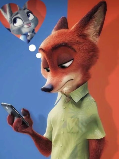 Zootopia Anime, Zootopia Art, Funny Lockscreen, Disney Characters Wallpaper, Clever Tattoos, Anime Vs Cartoon, Fox And Rabbit, Anime Black Hair, Disney Phone Wallpaper