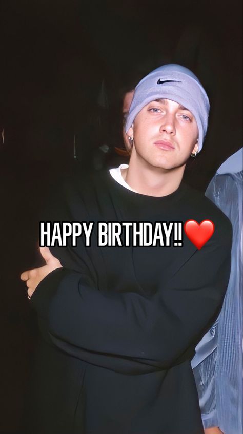 #whisper #eminem mine (repost with creds) Eminem Happy, Eminem Birthday, Marshal Mathers, Eminem Slim Shady, Slim Shady, 11th Birthday, Eminem, Happy Birthday, Birthday Party