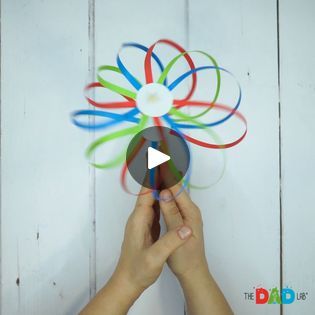 1.3M views · 10K reactions | How to Make Rainbow Spinning Toy with Paper Strips | Today we're going to show you how to make a mesmerizing colour-spinning toy. This is a fun project for all ages. So get ready to create your own... | By TheDadLab | Facebook How To Make A Pin Wheel, Kids Craft Work, Spinners Diy, Paper Magic, Paper Pencil, Vbs Ideas, Yo-yos, Color Crafts, Craft Activities For Kids