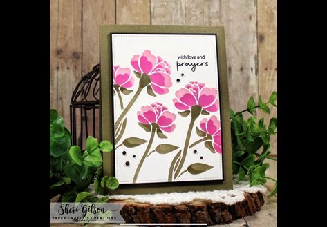 Gina K Designs Radiant Roses, Gina K Delightful Blooms Stencil, Sorry For Your Loss, Delicate Flower, Birthday Greetings, Clear Stamps, Different Colors, Stamp Set, Twist