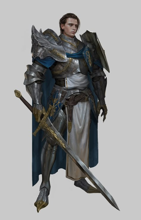 Character Reference Art, Princess And Knight, Holy Knight, Medieval Knight Armor, Character Classes, Era Medieval, Fantasy Classes, 4 Horsemen, Concept Art Ideas