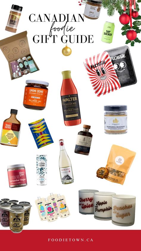 Foodie Town's Canadian Foodie Gift Guide 2023 - All Canadian brands! FoodieTown.ca Canadian Gifts, Pop Up Bar, Christmas Entertaining, Canadian Food, Cocktail Kits, Chai Spice, Christmas Cocktails, Christmas Travel, Decorating With Christmas Lights