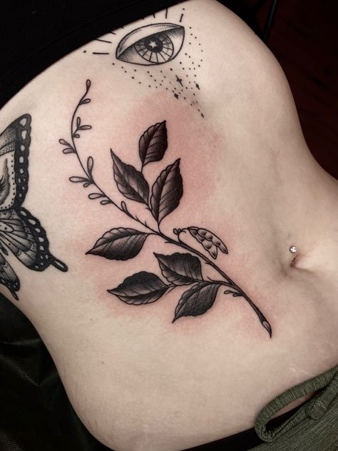 By Kennedy peterson at Dearly Departed in Milford, MI Lima Bean Tattoo, Bean Plant Tattoo, Bean Tattoo, Lima Bean, Bean Plant, Plant Tattoo, Dope Tattoos, Tattoo Inspo, I Tattoo