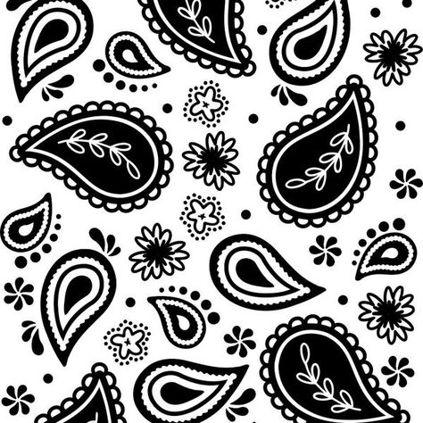 Bandana Drawing Easy, Bandana Pattern Stencil, Bandana Tattoo Design, Bandana Drawing, Bandana Design Pattern, Bandanna Pattern Design, Bandana Print Wallpaper, Bandana Print Pattern, Bandana Pattern