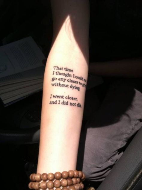 Mourning Tattoo Quotes Goose Tattoo, Mary Oliver Poems, 15 Tattoo, Alice And Wonderland Tattoos, Small Tats, Inspiration Tattoo, Mary Oliver, Body Is A Temple, Book Tattoo