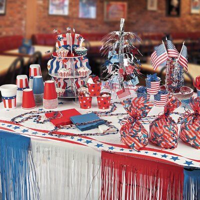 4th Of July Decorations Indoor, Patriotic Centerpieces Table Decorations, 4th July Decorations, Fourth Of July Table Decor, Pavilion Party, 4th Of July Table Decor, 4th Of July Party Decorations, July 4th Decorations, Patriotic Decorations Party