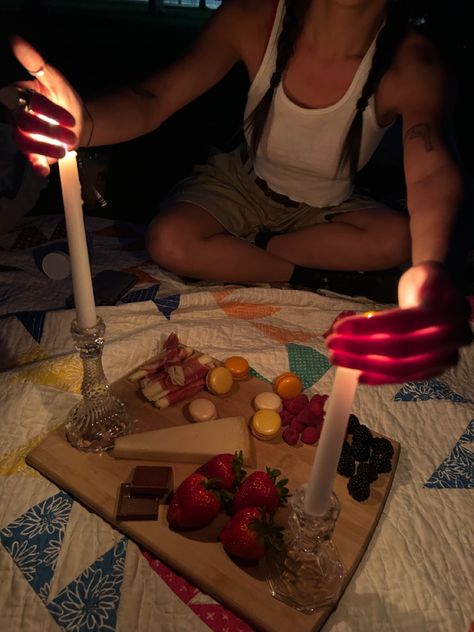 #coquette #aesthetic #picnic #charcuterie #night #alternative Vampire Picnic, Bartending Aesthetic, Bartender Aesthetic, Charcuterie Night, Night Picnic, Aesthetic Picnic, Funny Story, 2024 Vision, Vision Board